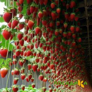 Клубника ампельная Анастасия купить по цене от 370р. в интернет-магазине «Посадика» с доставкой почтой в в Лодейное Полее и по всей России – [изображение №1].